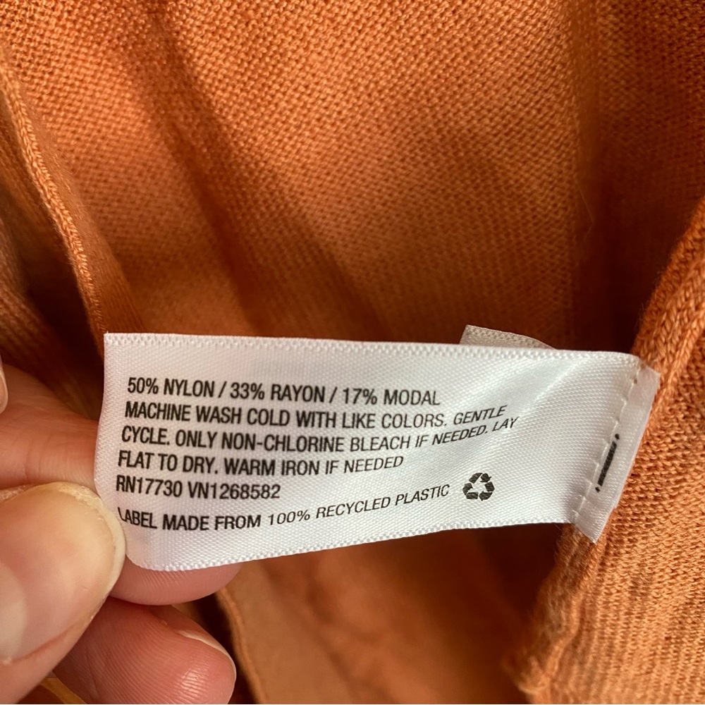 Ava & Viv Oversized Rust Color Long Sleeve Open F… - image 5